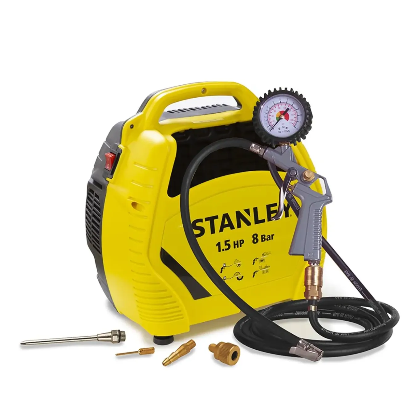 Stanley Compressor - 1100 W - 8 Bar - 1.5 Electric Hp