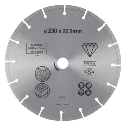 Stanley Diamantschijf STA38142-XJ - beton en metselwerk - 230x22,23mm - gesegmenteerd