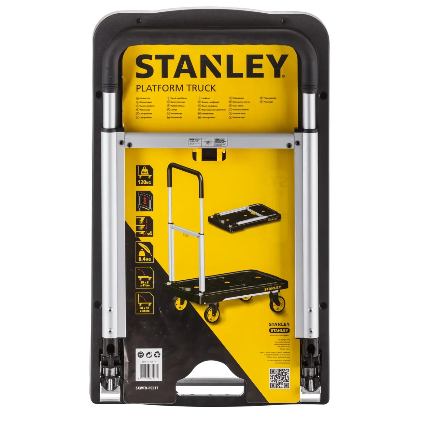 Stanley Plateauwagen PC517 - 68x41cm - 120kg - Aluminium - Inklapbaar
