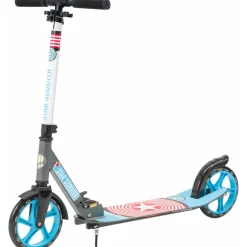 Star Scooter Alu City Vouwbaar 205mm Xxl Staplank Grijs / Blauw