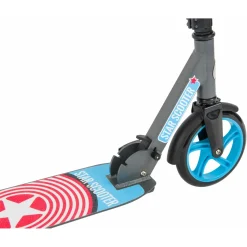 Star Scooter Alu City Vouwbaar 205mm Xxl Staplank Grijs / Blauw