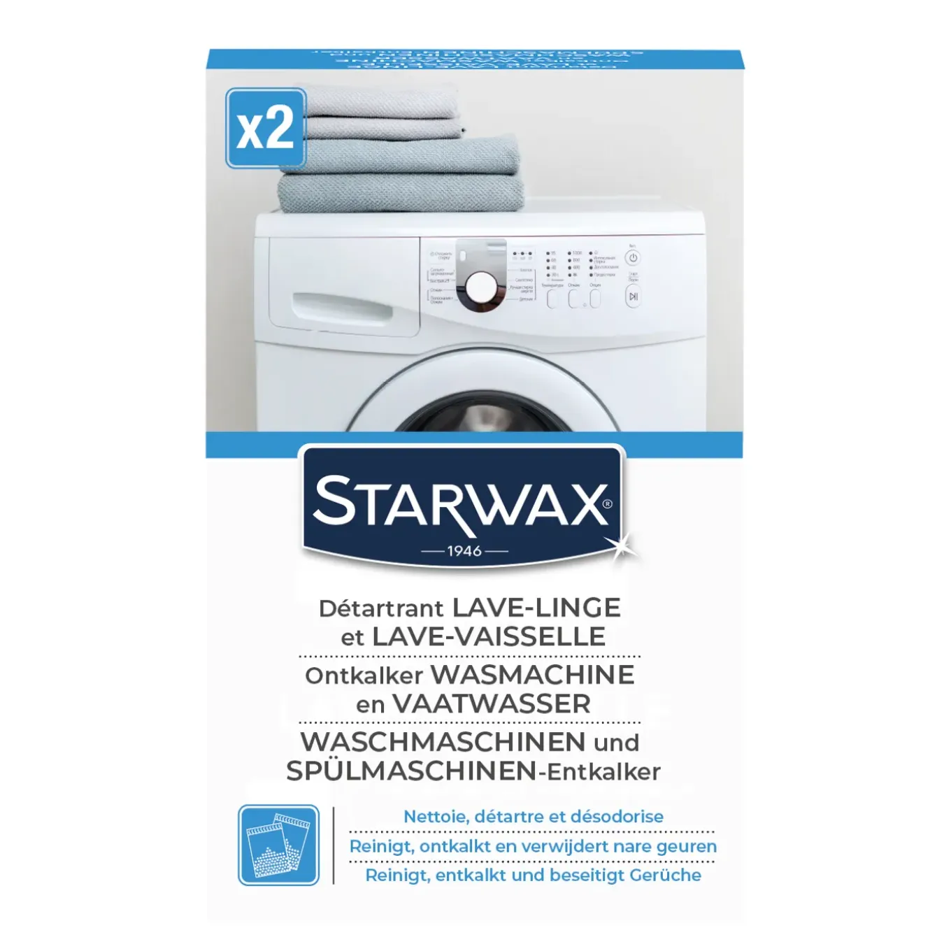 Starwax reiniger ontkalker voor was-en vaatwasmachine