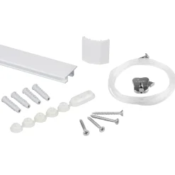STAS picture hanging systems Stas Schilderijrail - Ophangsysteem Schilderijen - Cliprail Max - Wit - 150 Cm - Complete Kit