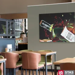 STAS picture hanging systems Stas Schilderijrail - Ophangsysteem Schilderijen - Minirail -150 Cm - Complete Kit - Wit