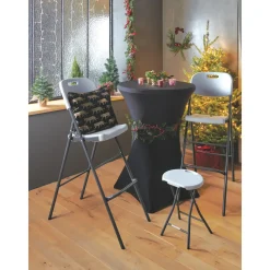 Statafel Party staand wit Ø80cm