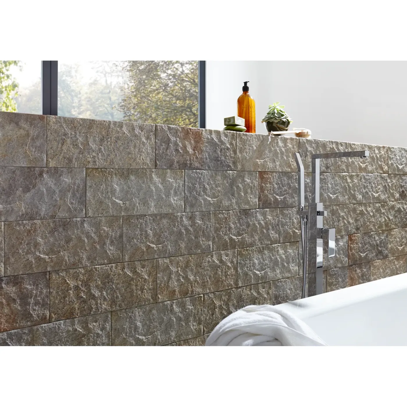 Wallsupply Steenstrip UltraStrong Campana - Grijs - Keramiek - nvt cm - 1,08 m²