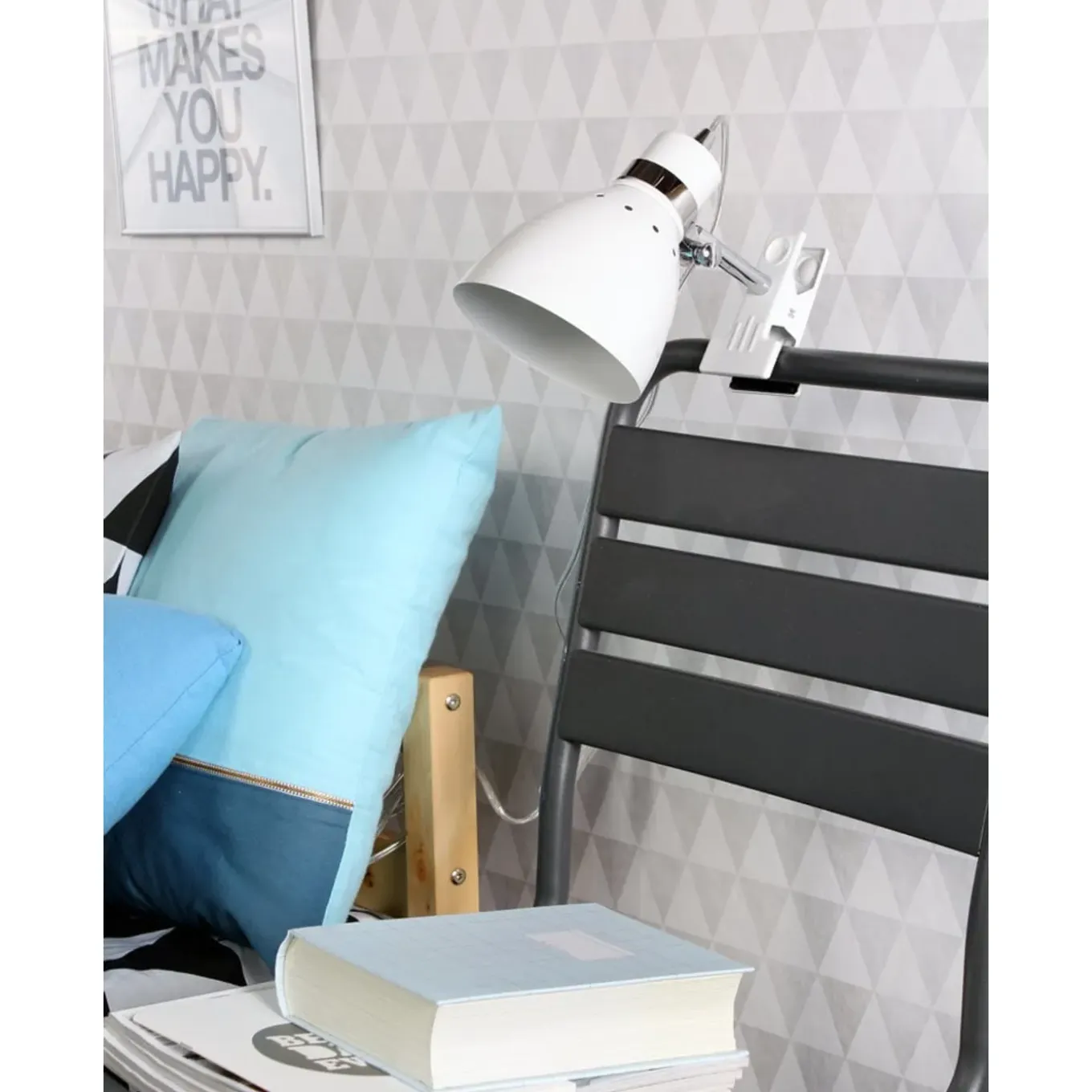 Steinhauer Spot Klemspot Spring 6827 Wit
