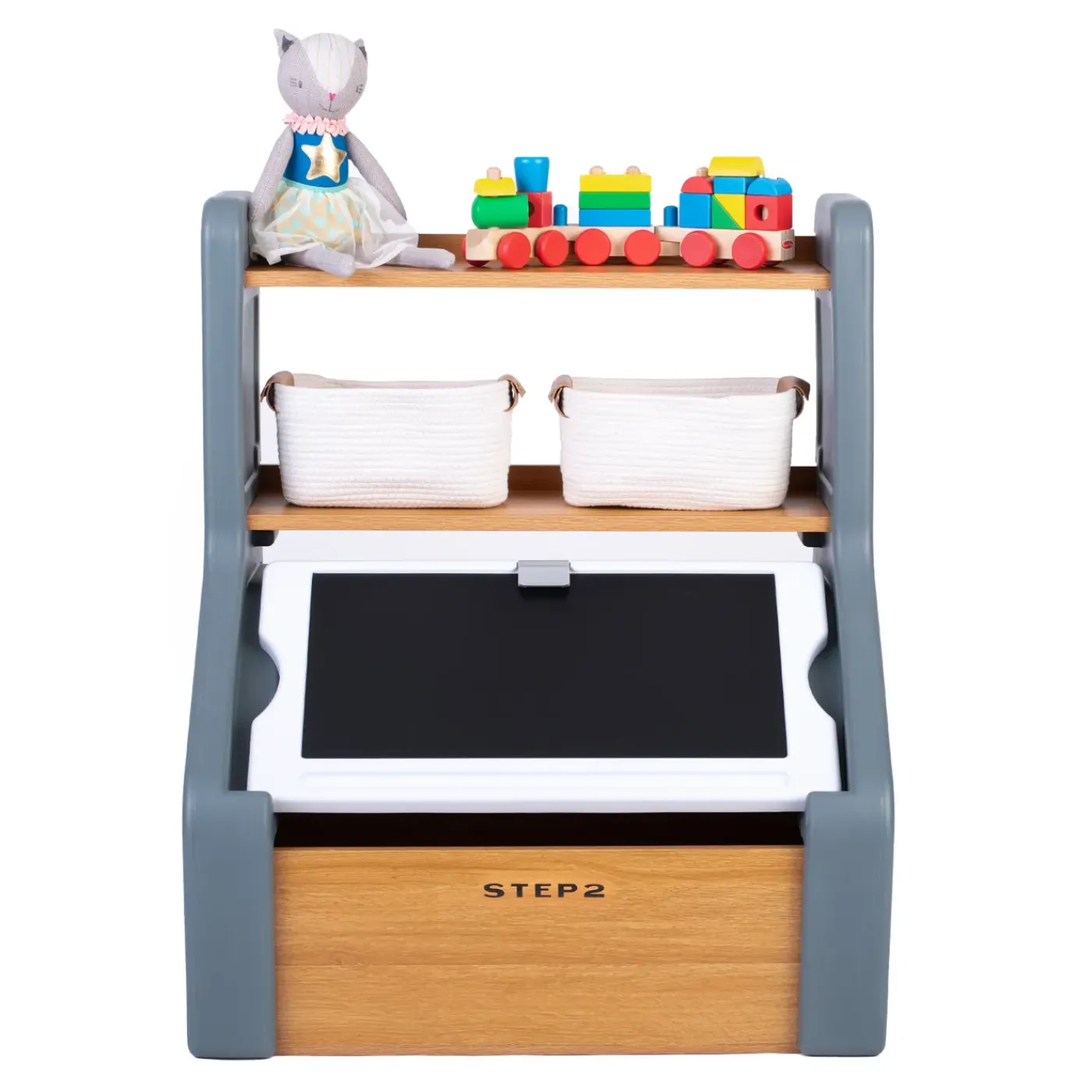 Step2 Harmony Speelgoedkist & Speelgoedkist Met Krijtbord - 96×79×53 Cm