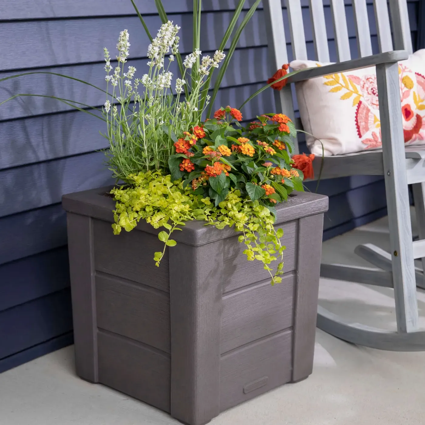 Step2 Lakewood Bloempot 40cm Kunststof Bruin