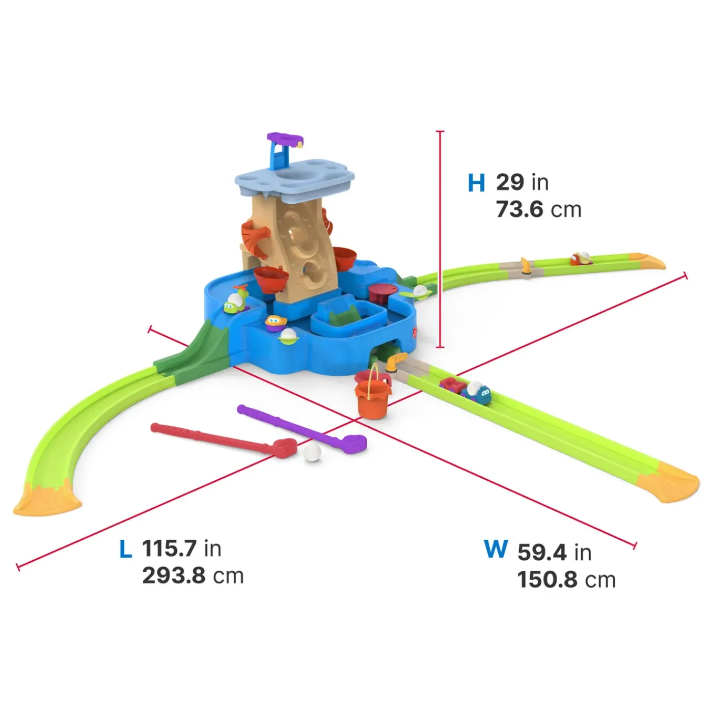 Step2 Putt & Splash Center - Watertafel En Minigolf Set - Kunststof - Water Speelgoed