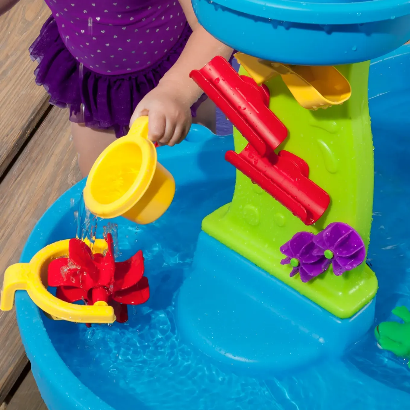 Step2 Rain Showers Splash Pond Watertafel 100cm Kunststof Blauw