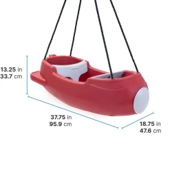 Step2 Rocket Swing Schommel Voor 2 Kinderen 95cm Kunststof Rood