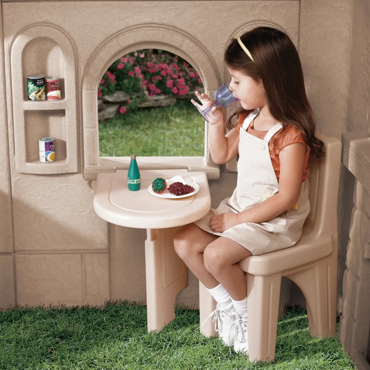 Step2 Story Book Cottage Speelhuisje 163cm Kunststof Bruin