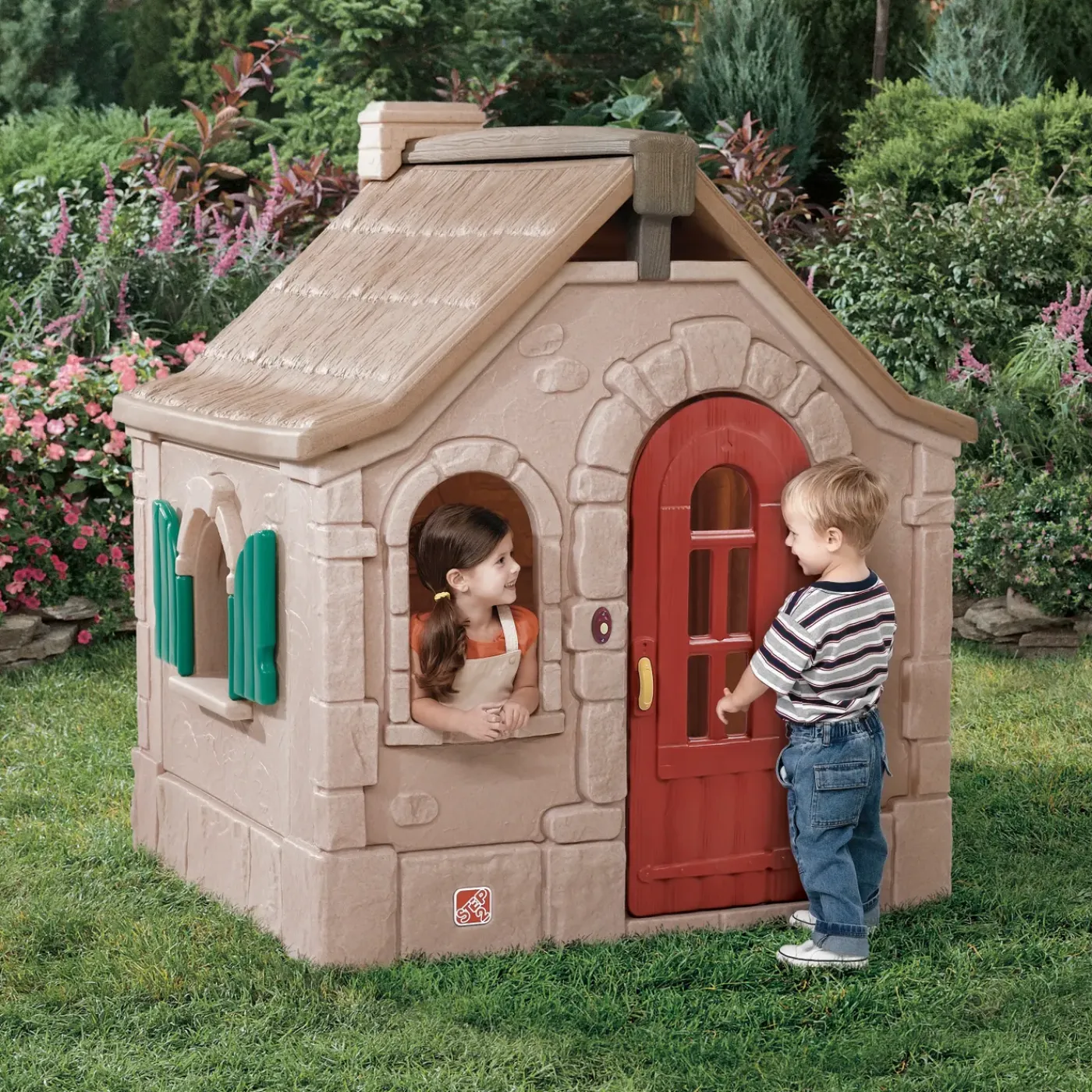 Step2 Story Book Cottage Speelhuisje 163cm Kunststof Bruin