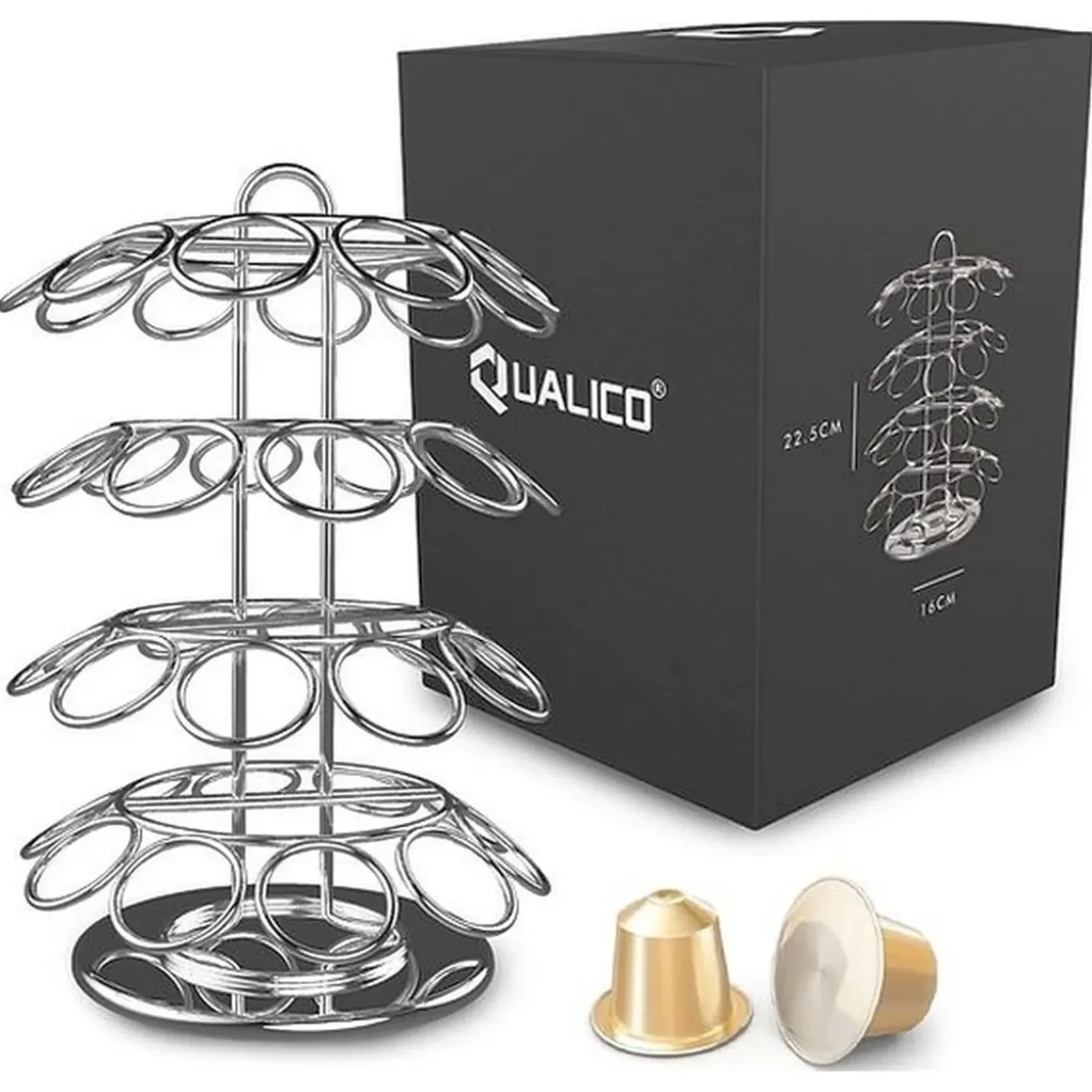 Qualico Stijlvolle Capsulehouder Voor 40 Capsules | Geschikt Voor Nespresso