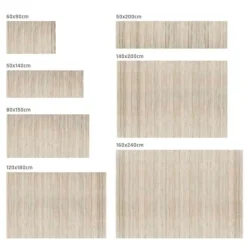 Storesdeco Natuurlijke Bamboe Vloerkleed, Antislip – Grijs Beige, 80x150cm