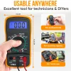 Strex Digitale Multimeter - Ac / Dc - Incl. 9v Batterij, Klemtangen & Opberghoes - Multi Meter
