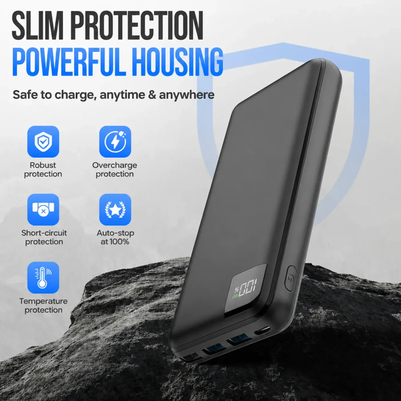 Strex Powerbank - 27.000 Mah - 22.5w Snellader - Usb-a/usb-c - O.a. Voor Iphone/samsung
