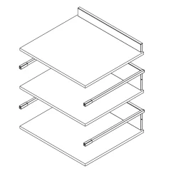 STRUCTUUR 1 LADE 2 KORFLADES 600