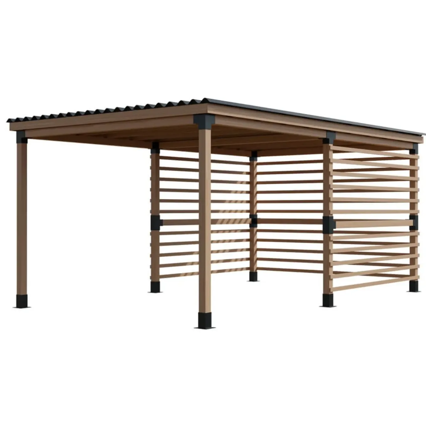 Suki Hoekverbinder 3D - 3 aansluitingen - verzinkt staal - antraciet - 91x91mm - Type E - CE