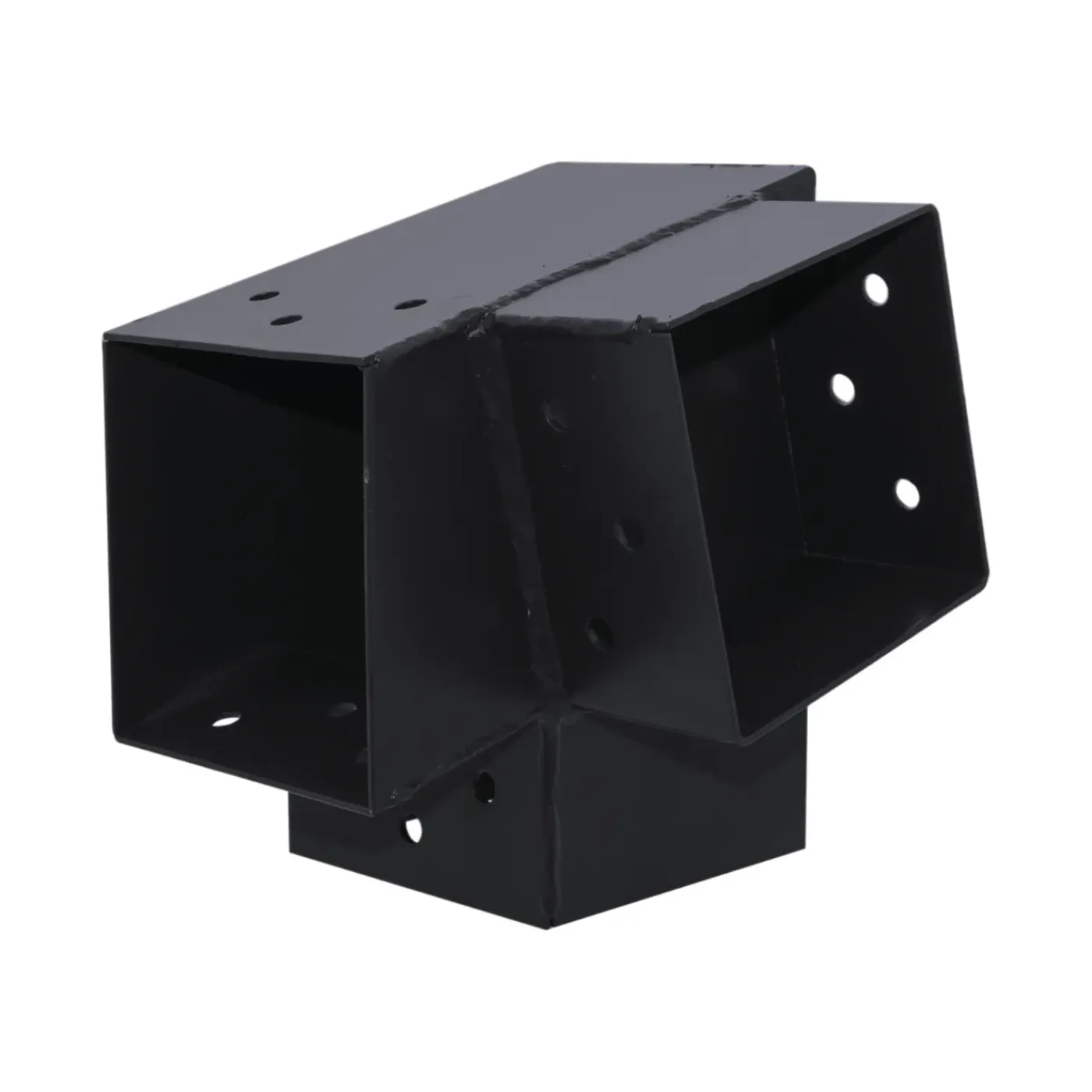 Suki Hoekverbinder 3D - 3 aansluitingen - verzinkt staal - antraciet - 91x91mm - Type C - CE