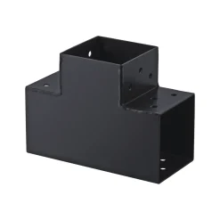Suki T-Verbinder Hout - 90 Graden - 3 Aansluitingen - Verzinkt Staal - Antraciet - 91x91mm - Type G
