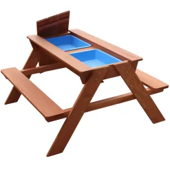 Sunny Dave Zand & Water Picknicktafel 110cm Hout Bruin