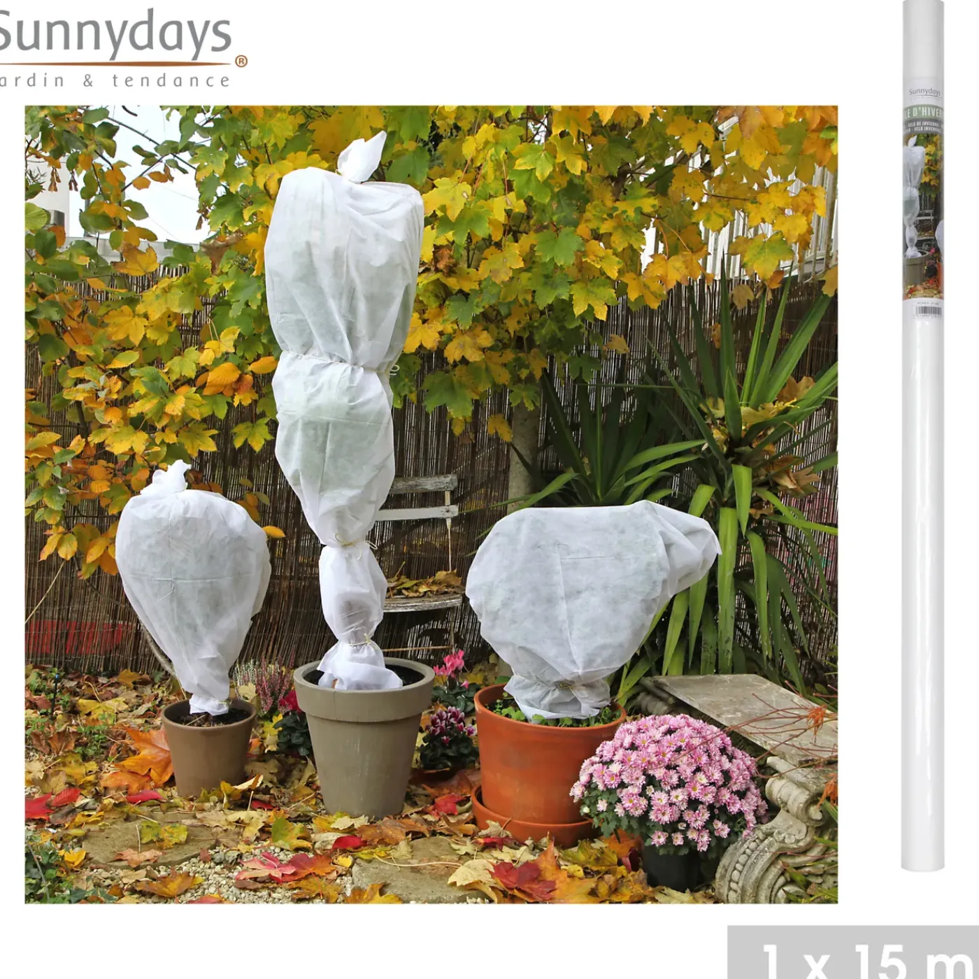 Sunnydays Planten Beschermhoes - 1 X 15 Meter - Wintertas