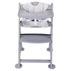 Sunny Fynn Kinderstoel Van Hout - Vanaf Ca. 9 Maanden - Grijs - 55,5 X 55 X 80 Cm