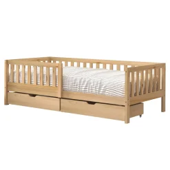 Sunny Isa Kinderbed Van Hout - Kajuitbed Met 2 Lades - Zonder Matras - 206x98cm