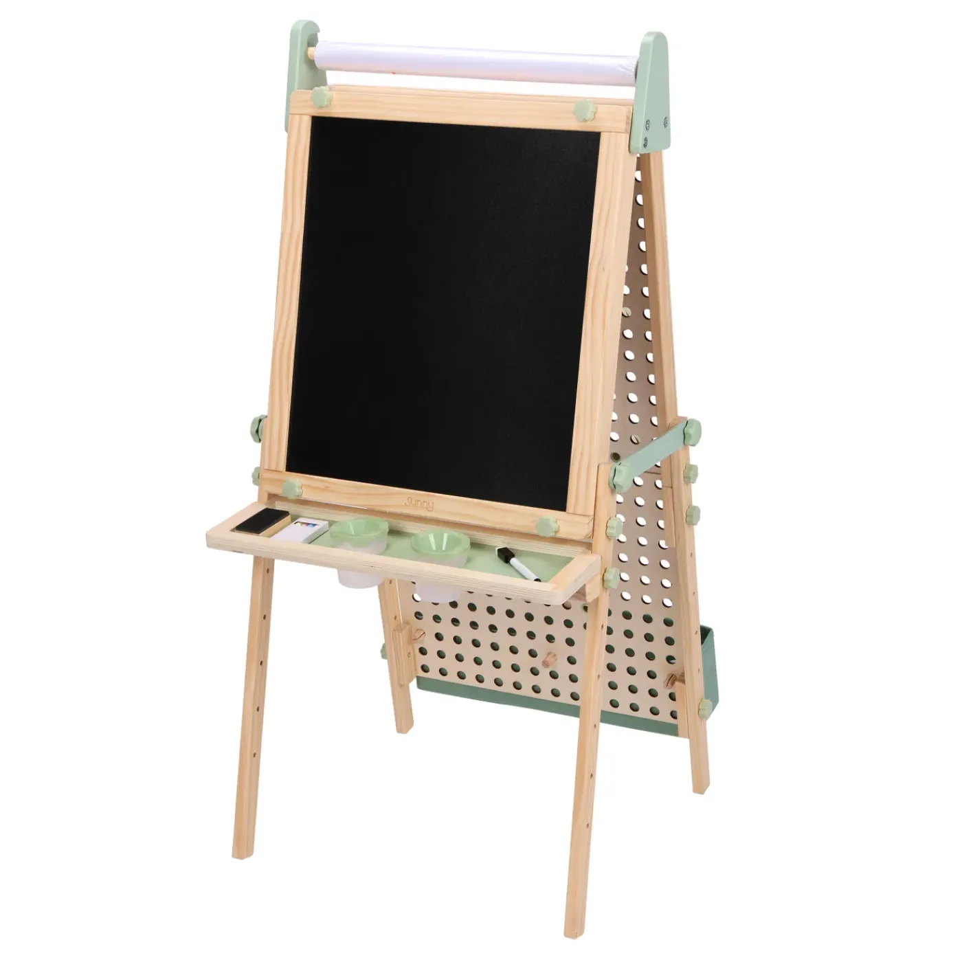 Sunny Mika Activiteiten Ezel Voor Kinderen - Met Pegboard - Hout - Beige
