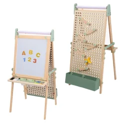 Sunny Mika Activiteiten Ezel Voor Kinderen - Met Pegboard - Hout - Beige