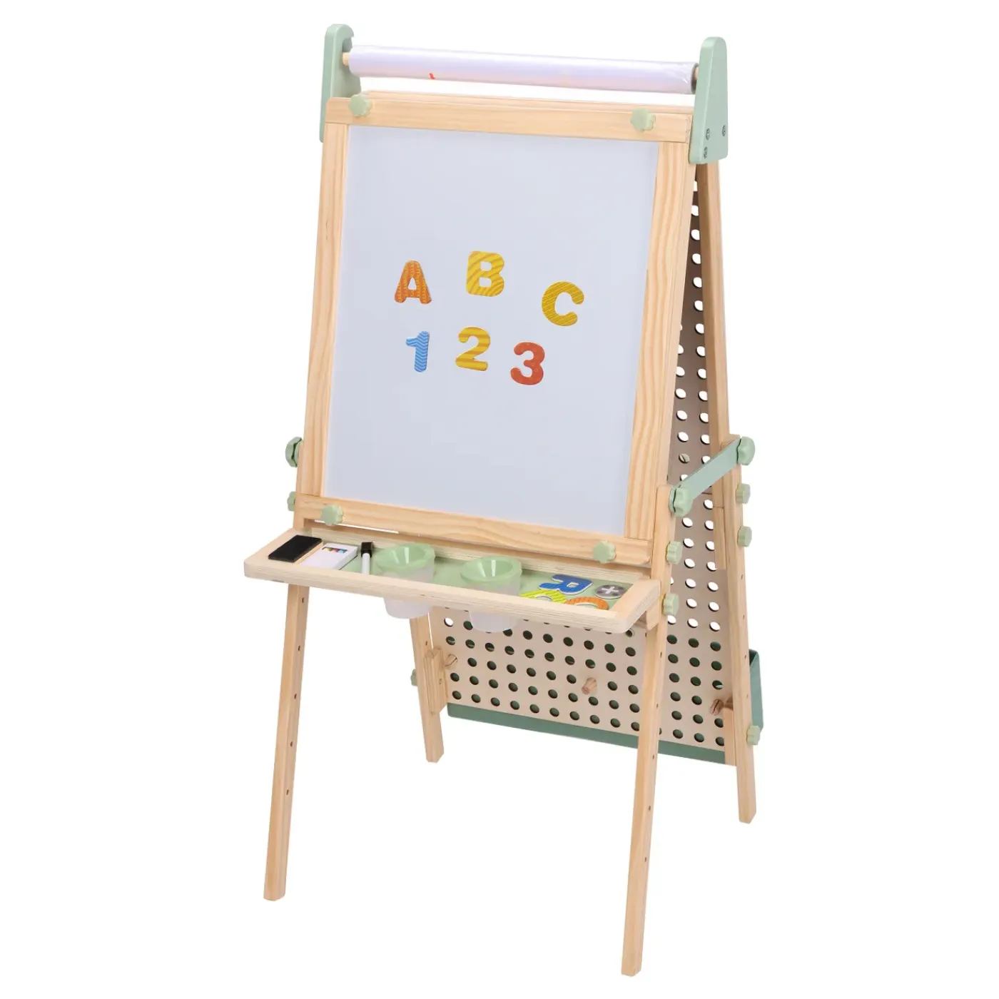 Sunny Mika Activiteiten Ezel Voor Kinderen - Met Pegboard - Hout - Beige