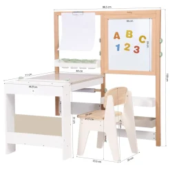Sunny Olivia Teken- En Knutseltafel Van Hout - Wit/beige