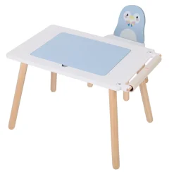 Sunny Pip Speeltafel Met Stoel Van Hout - Lichtblauw/wit