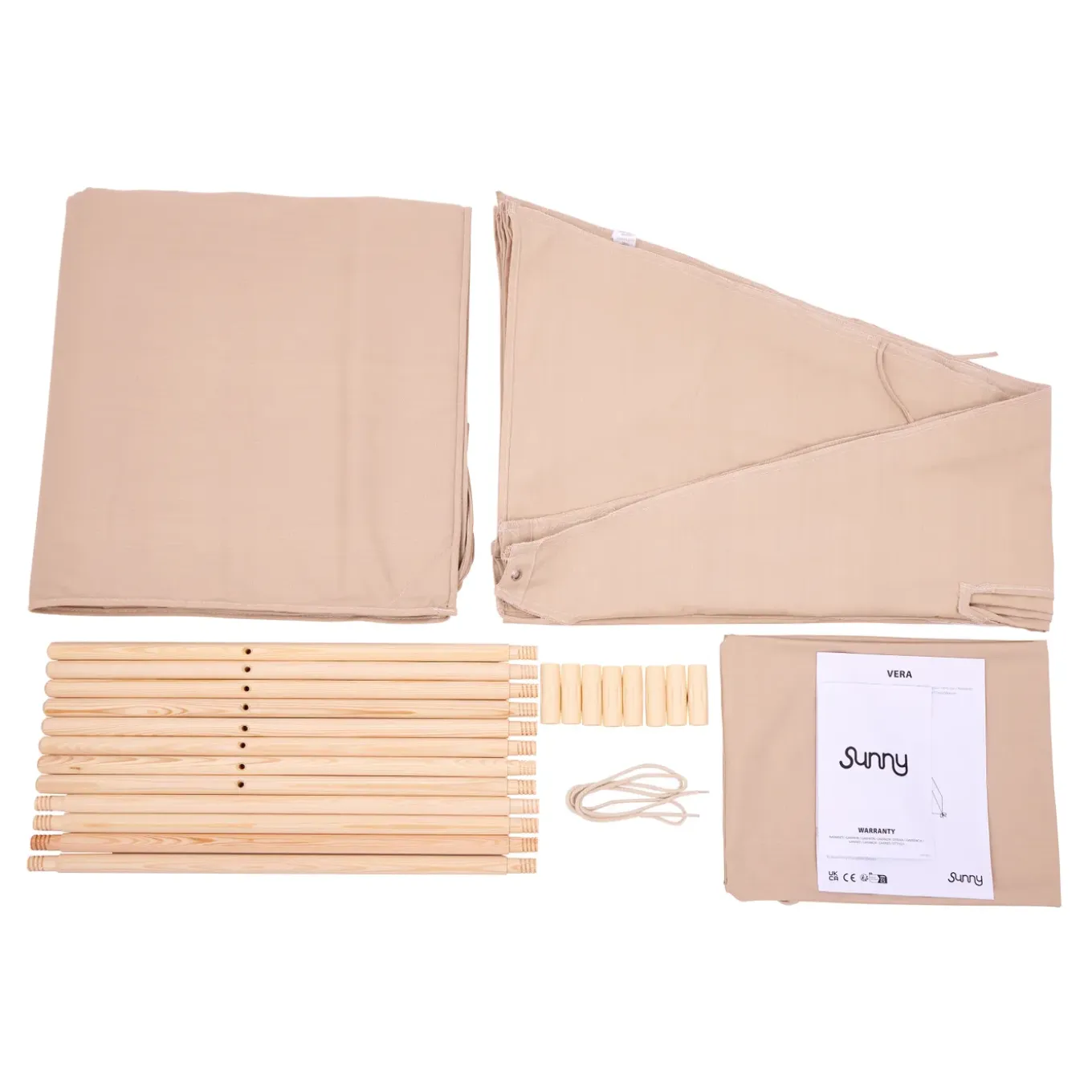 Sunny Vera Tipi Tent Voor Kinderen - Speeltent Met Ramen - Beige