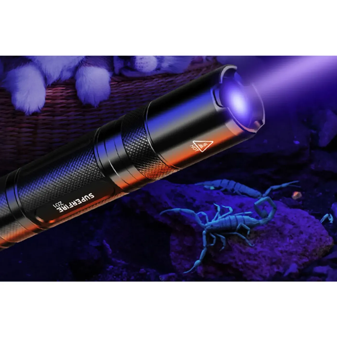 Superfire Z01 Uv Zaklamp 365 Nm Usb Oplaadbaar
