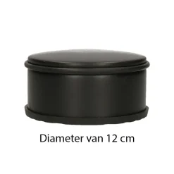 Svenska Living Deurstopper Voor Binnendeuren - Zwart - Rond - 1,2 Kg