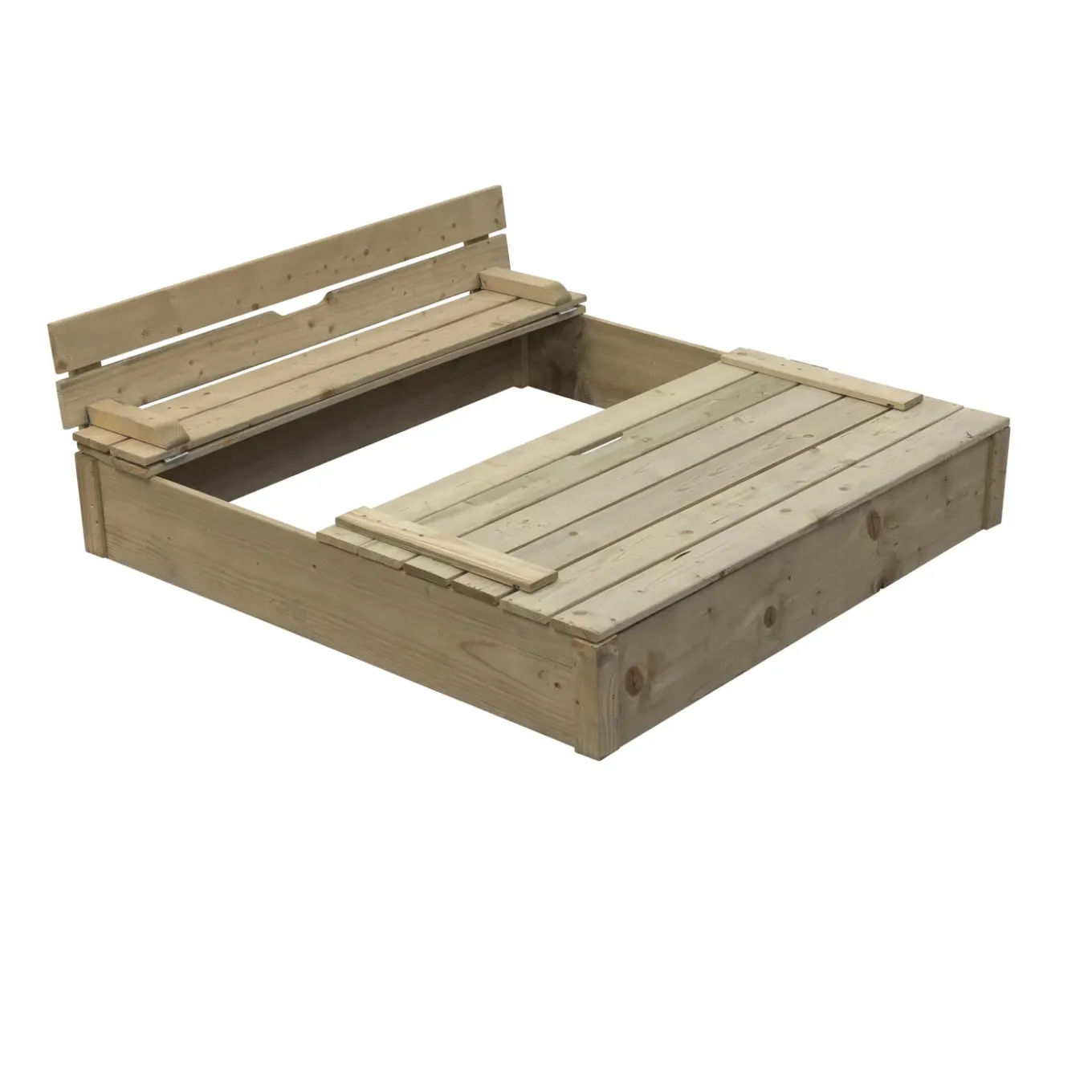 SwingKing zandbak Robert hout 120x120x25cm