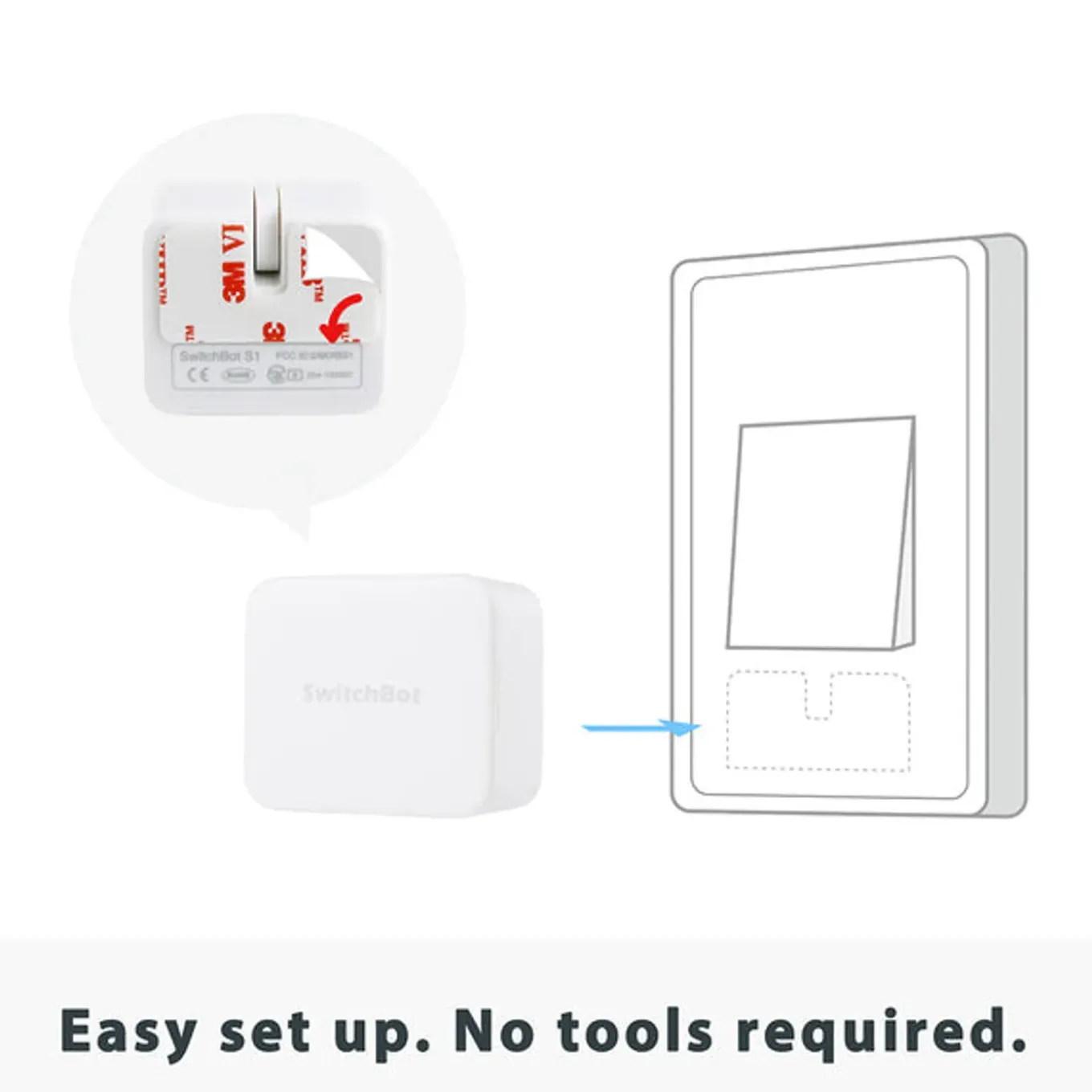 SwitchBot drukknop Hub Bot wit