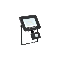 Sylvania Breedstraler SylFlood - Zwart - 27W - 3000lm - Neutraal Wit - IP54 - met Bewegingssensor