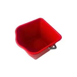 Synx Tools Emmer 15 Liter - Rood - Mopwagen - Werkwagen - Rolemmers
