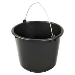 Synx Tools Emmer 2X Bouwemmer 12L Zwart -Bouwartikelen -Schoonmaakemmers