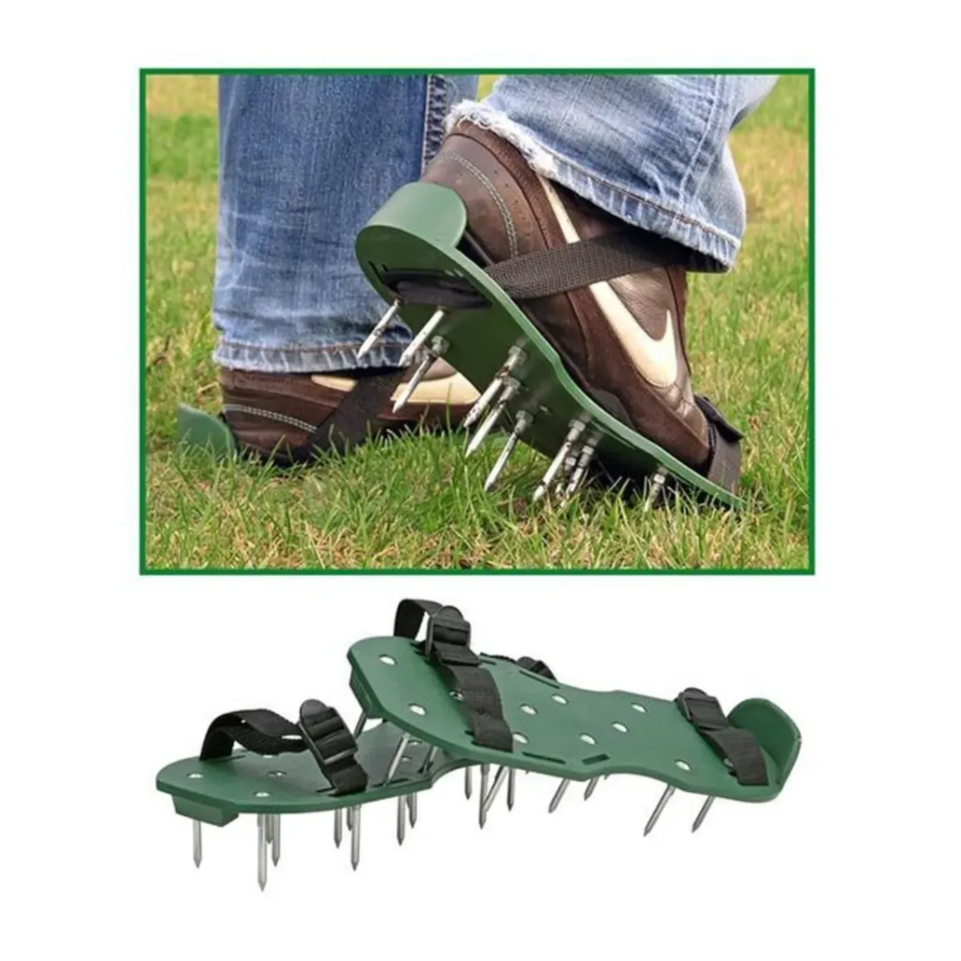 Synx Tools Gazonpriksandalen - Gazonbeluchters - Verticuteerroller Graszaad