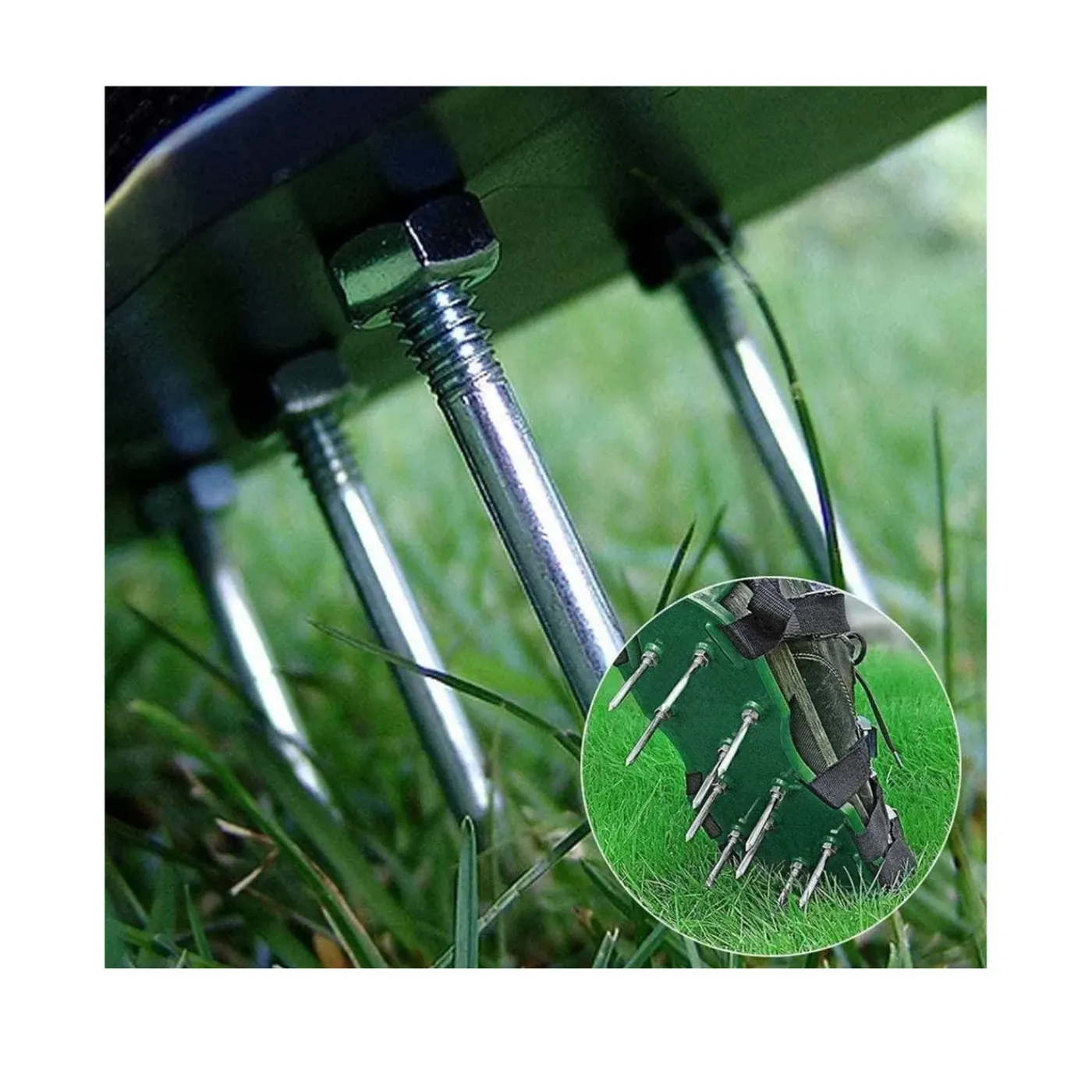 Synx Tools Gazonpriksandalen - Gazonbeluchters - Verticuteerroller Graszaad