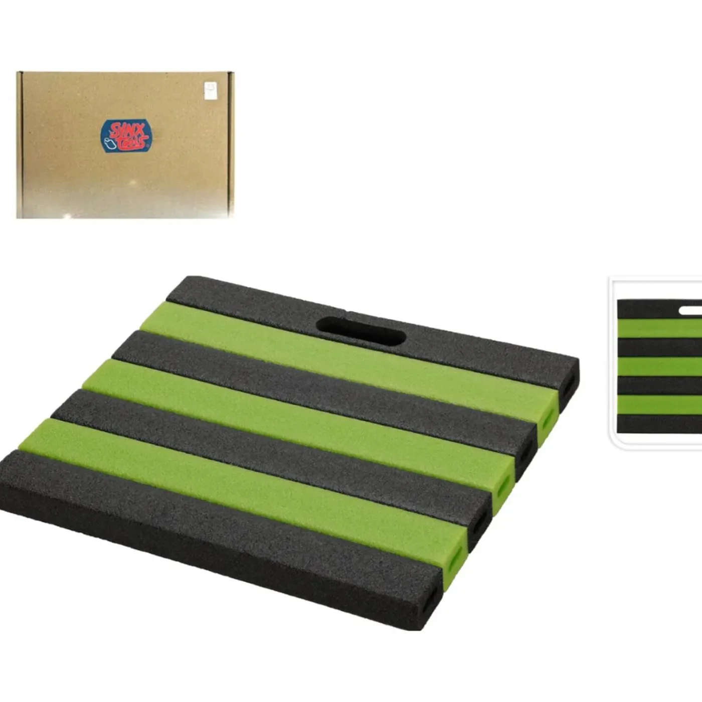 Synx Tools Kniekussen Groen/Zwart - Kniemat - 35x30cm