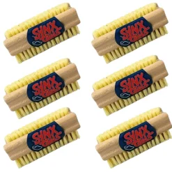 Synx Tools Nagelborstel hout set van 6 stuks - schrobborstels - nagel borstel - Voordeelverpakking