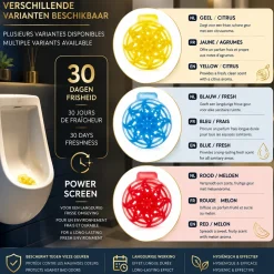 Synx Tools Powerscreen Urinoirmatje Rood 10 Stuks Meloen Geur 30 Dagen - Anti Spat Mat Wc