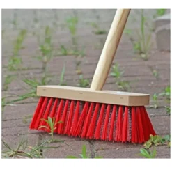 Synx Tools Tuinhark 12 Tanden Verzinkt + Nylon Straatbezem 60 Cm –– Hark Steel Buitenbezem 150 Cm