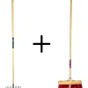 Synx Tools Tuinhark 12 Tanden verzinkt + Nylon Prof Gemeente bezem 45 cm